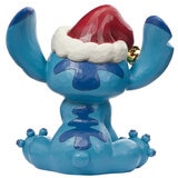 Stitch y Trapos Figura Decorativa Navideña Pintada a Mano