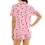 Jaclyn NY Pijama para Dama Rosa Extra Grande