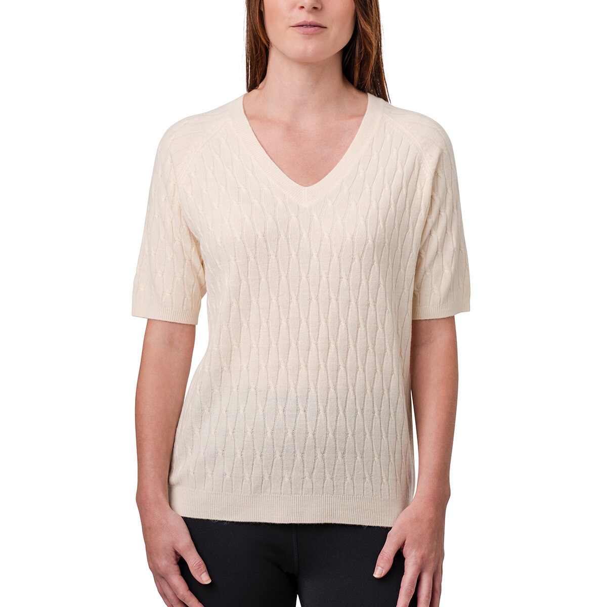 Kersh Blusa para Dama Crema Extra Grande