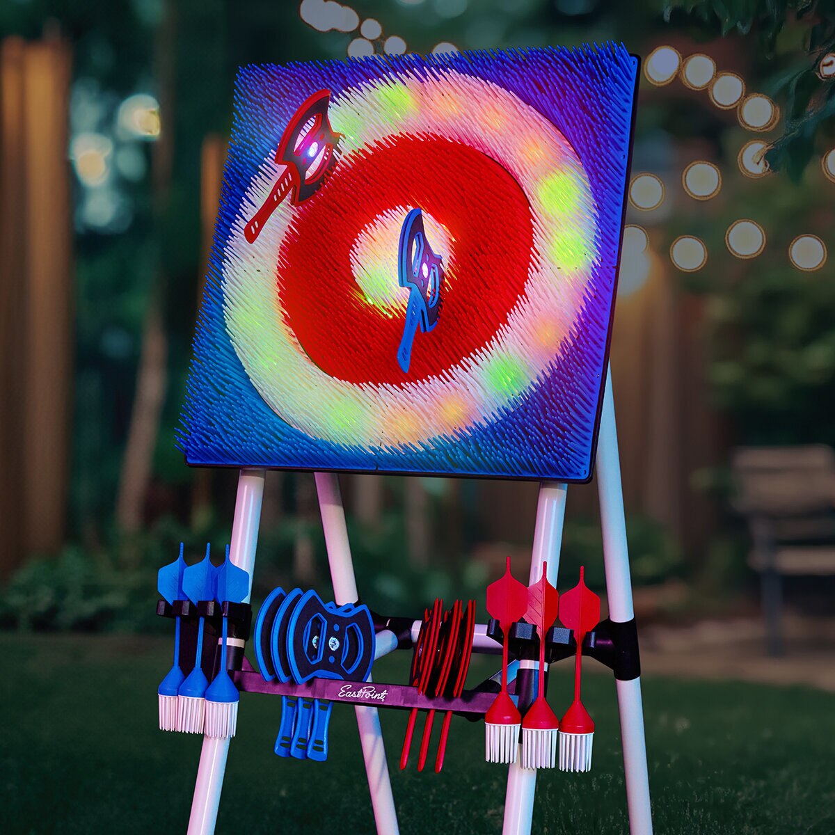 East Point Tiro con Hacha Iluminado y Estrellas para Lanzar