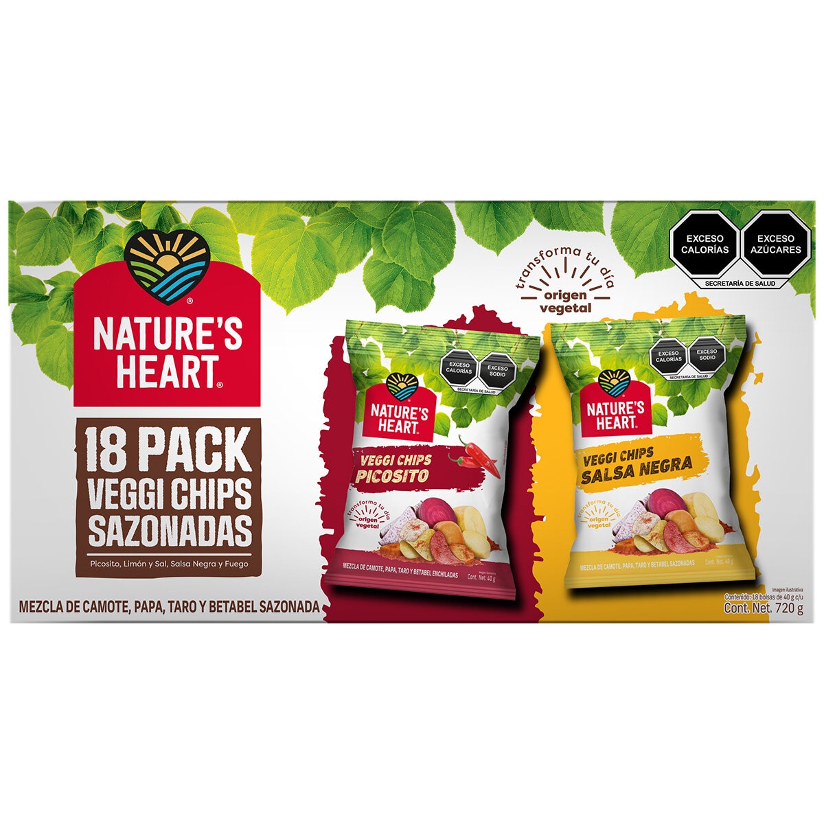 Natures Heart Veggie Chips 18/40 g