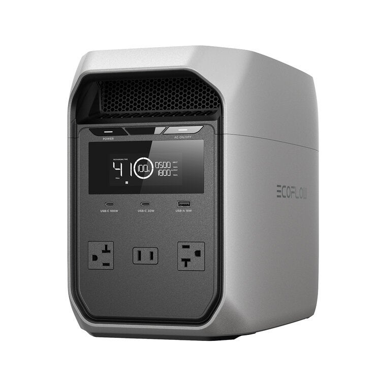 EcoFlow, Estación de Energía Portátil Delta 3 Classic, Capacidad 1,024 Wh / 1,800 W EcoFlow, Estación de Energía Portátil Delta 3 Classic, Capacidad 1,024 Wh / 1,800 W