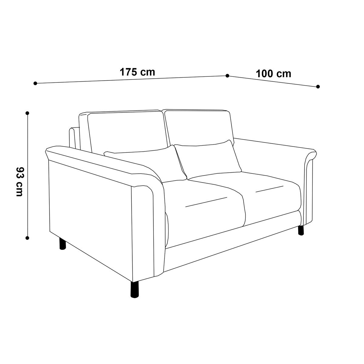 Gabite, Lux, Loveseat Gabite, Lux, Loveseat