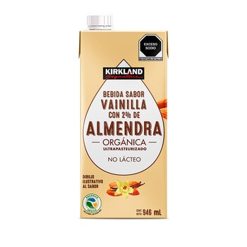 Kirkland Signature Bebida de Almendra Orgánica sabor Vainilla 6 pzas de 946 ml