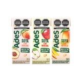 Ades Bebida de Soya Con Jugo de Frutas 36 pzas de 200ml (Varios Sabores)