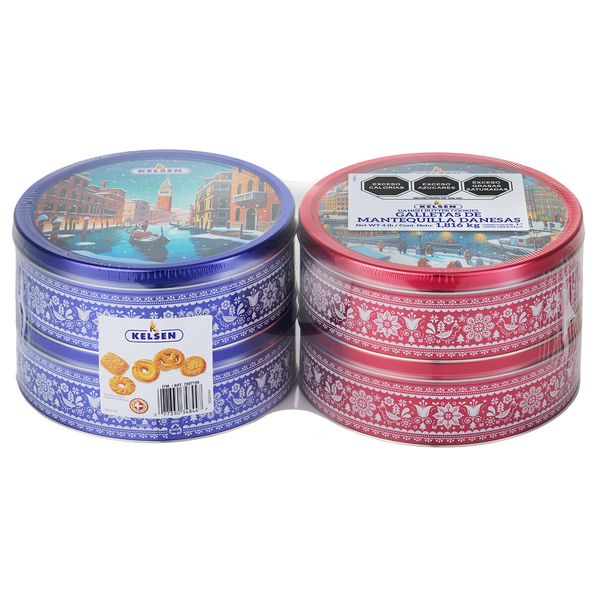 Kelsen Galletas de Mantequilla Danesas 4 pzas de 454 g