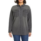 Gloria Vanderbilt Sobre camisa para Dama Gris Grande