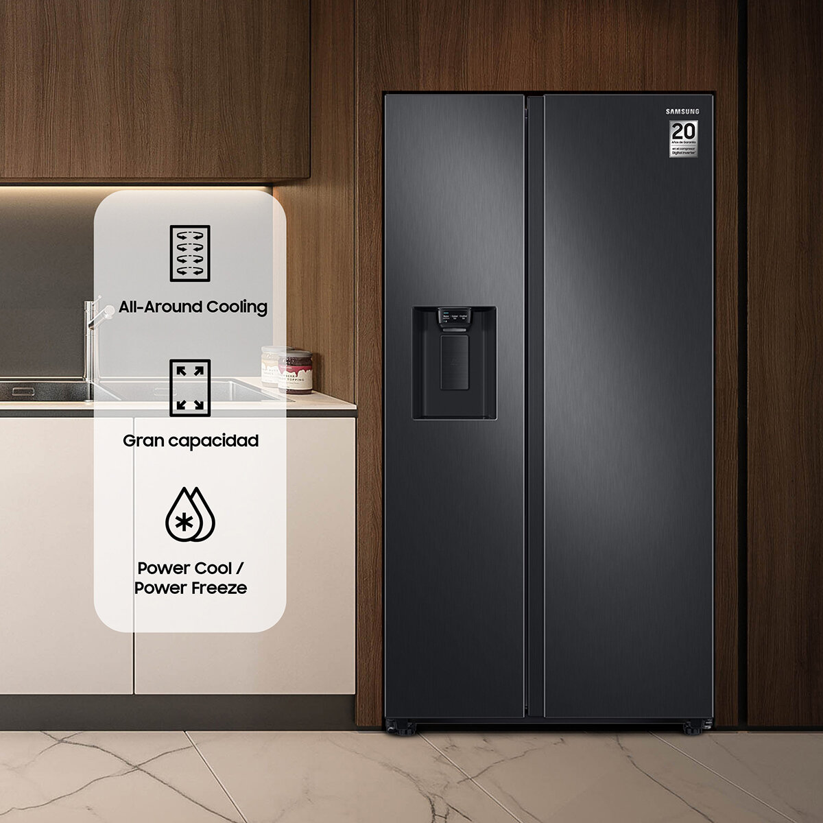 Samsung Refrigerador 22" Side By Side