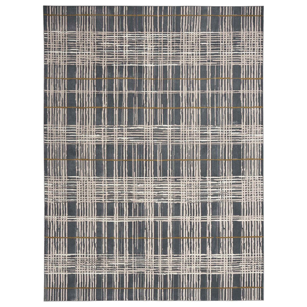 Nourison Reclaimed, Tapete Decorativo 238 cm x 299 cm, Gris