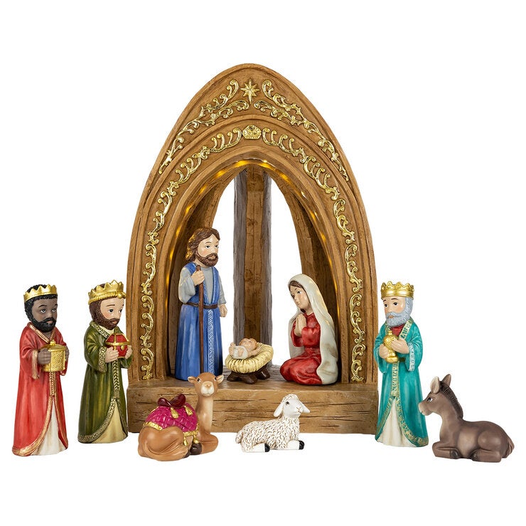 Nacimiento con Luces LED 11 Pzas.