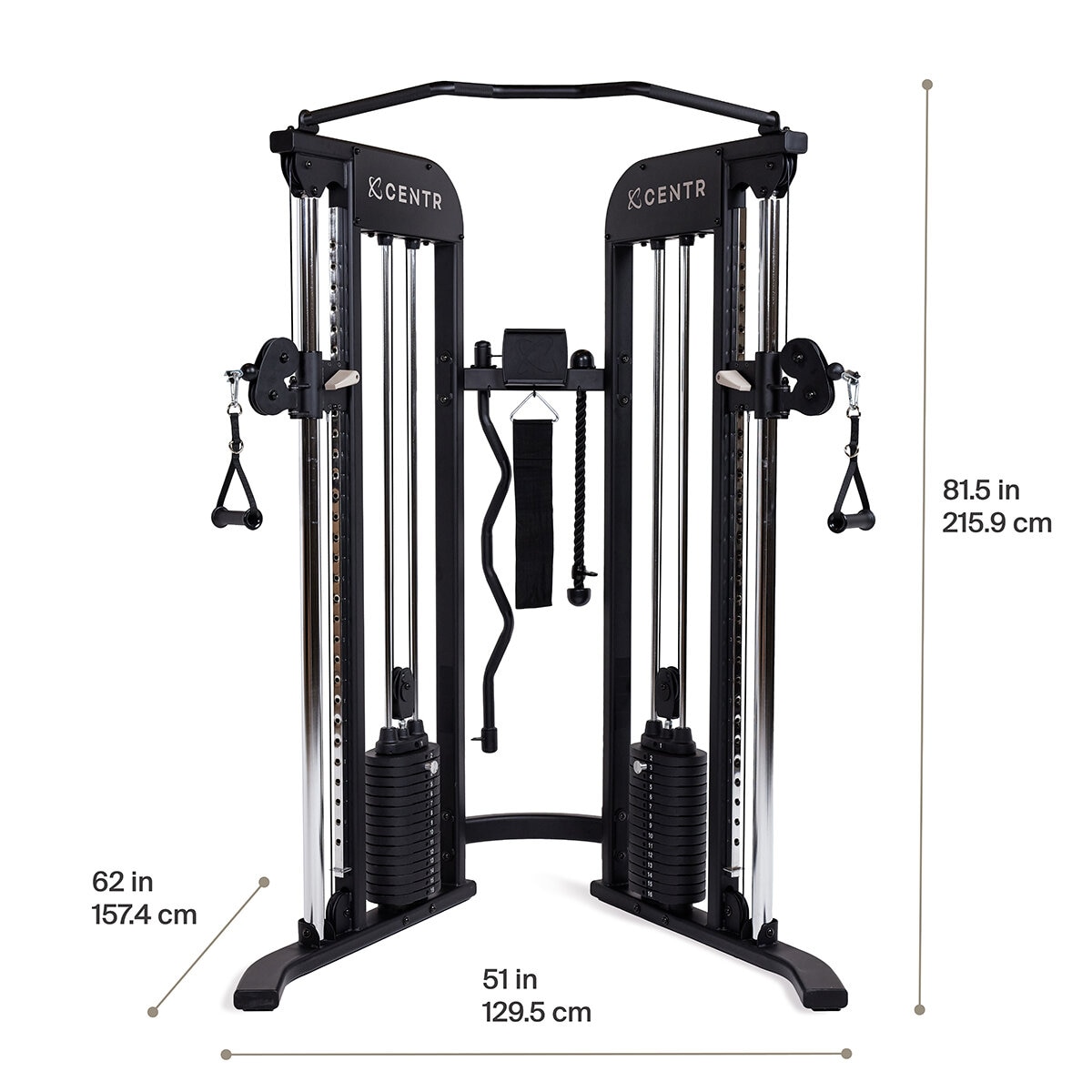 Centr Gimnasio FTX con Banca Plegable