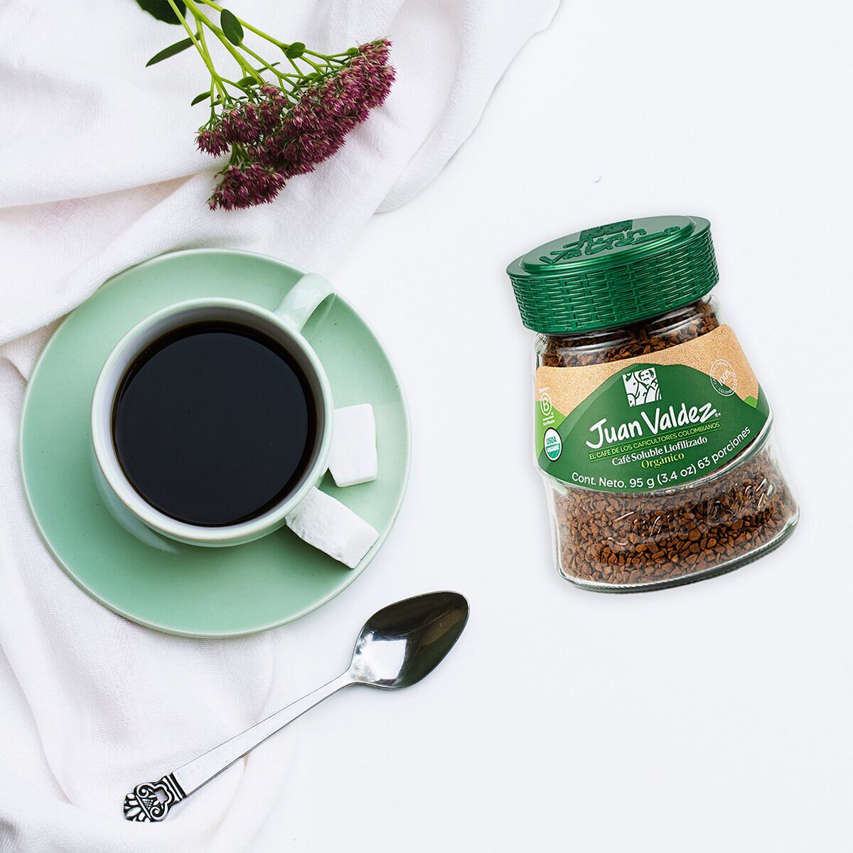Juan Valdez Café Soluble Liofilizado Orgánico de Colombia 95 g