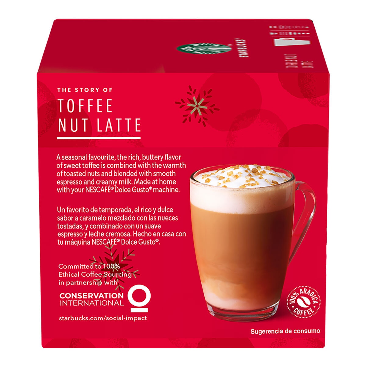 Nescafé Dolce Gusto Starbucks Toffee Nut Latte, 48 cápsulas