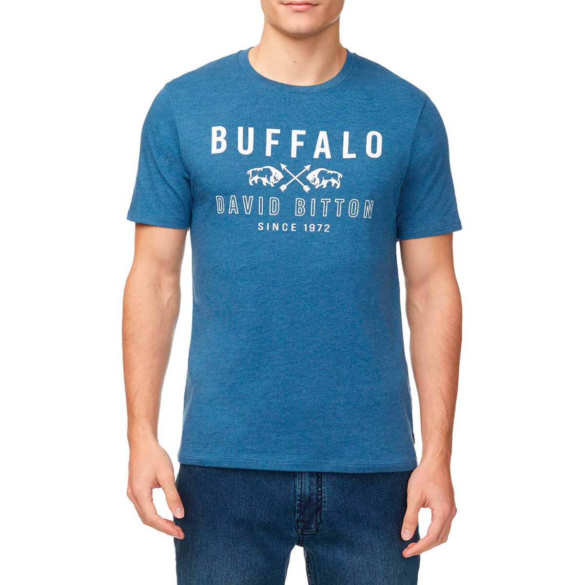 Buffalo David Bitton Playera para Caballero Azul