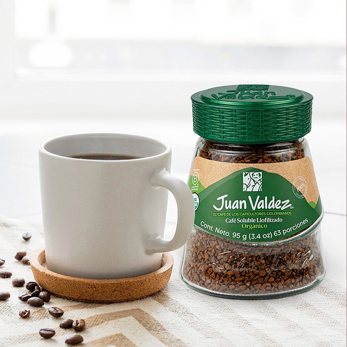 Juan Valdez Café Soluble Liofilizado Orgánico de Colombia 95 g