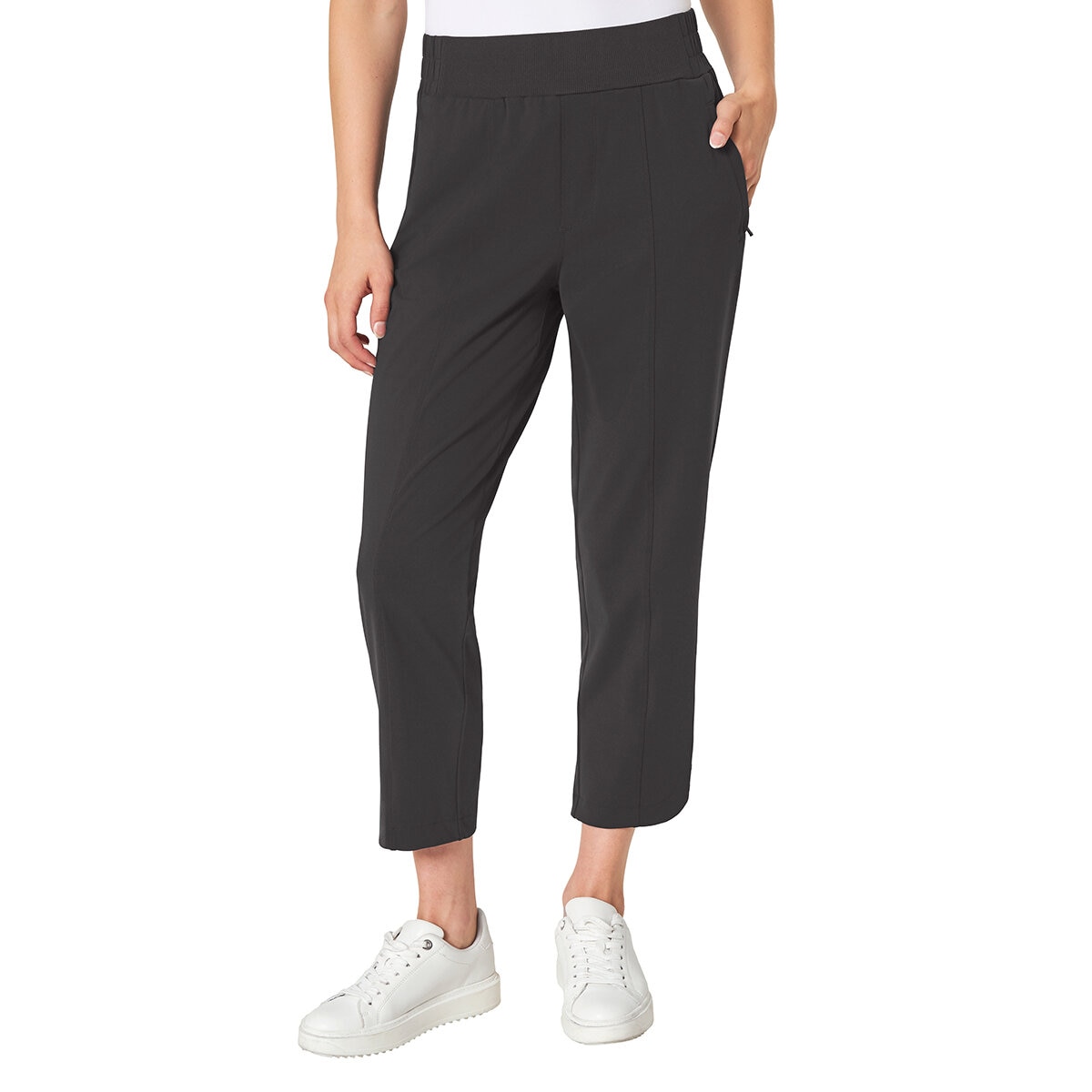 Mondetta Pantalones Capri para Dama Negro Extra Grande
