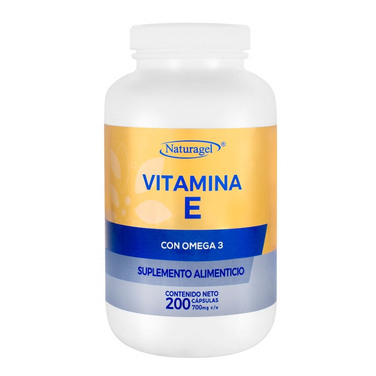 Naturagel Vitamina E con Omega 3 200 Cápsulas