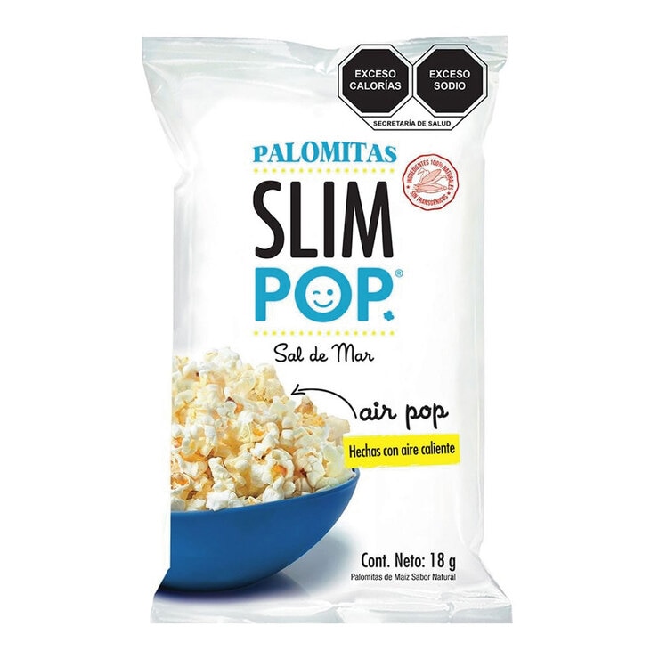 Slim Pop Palomitas Surtidas 20 pzas de 18 g y 4 pzas de 25 g