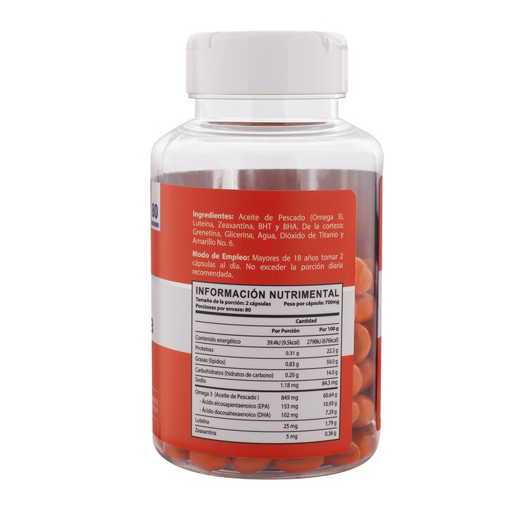 Naturagel Luteína, Zeaxantina 160 Cápsulas