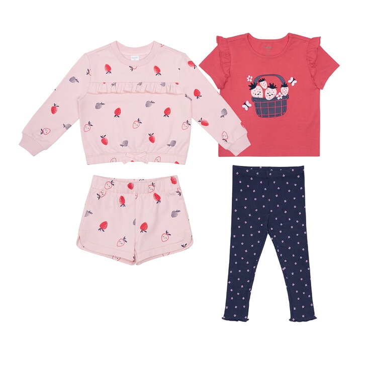 Pekkle Conjunto 4 piezas para Niños y Niñas Varias Tallas y Colores