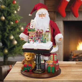 Santa y Libro de Historias con Luces y Música Santa y Libro de Historias con Luces y Música