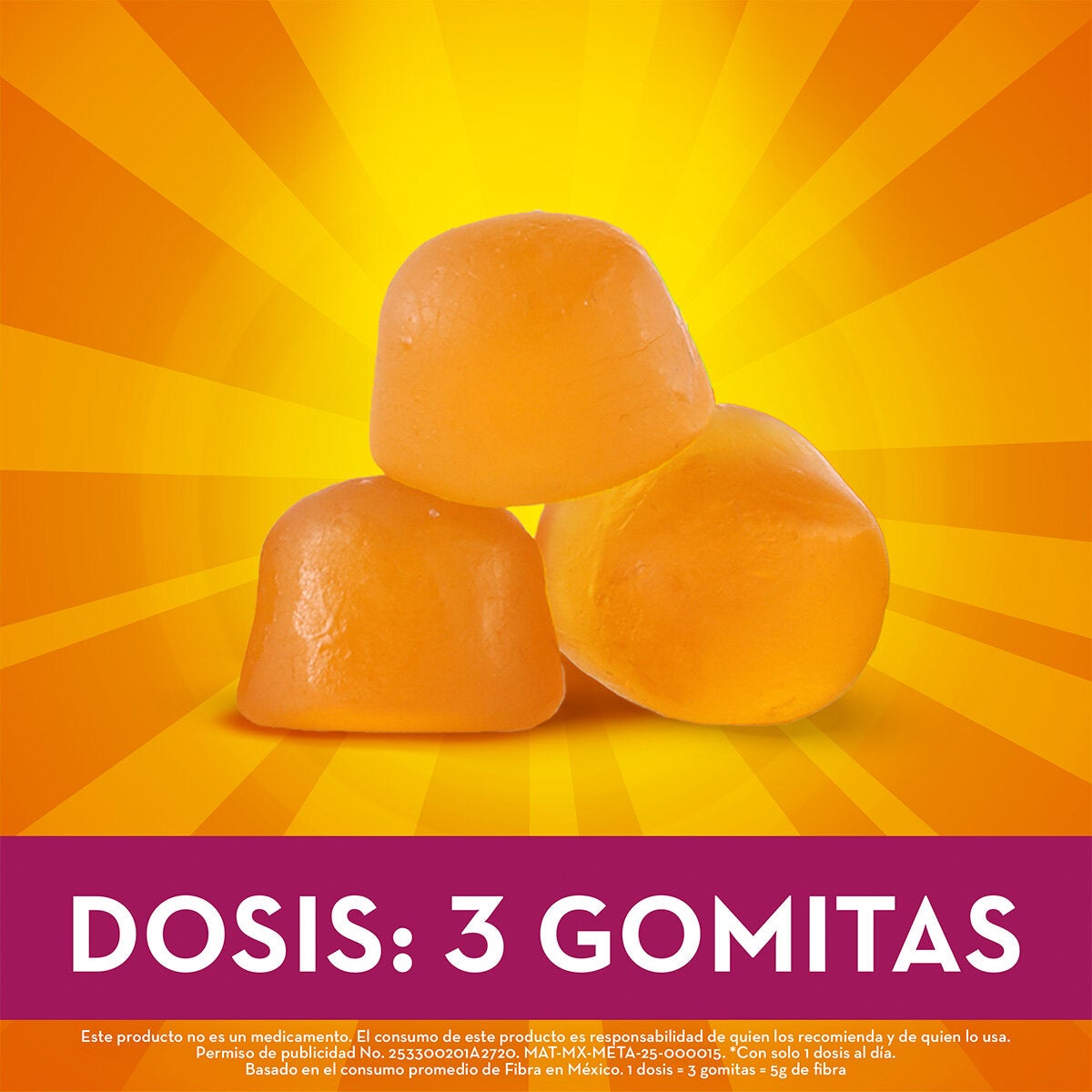 Metagummies 120 Gomitas con Fibra Sabor Naranja Metagummies 120 Gomitas con Fibra Sabor Naranja