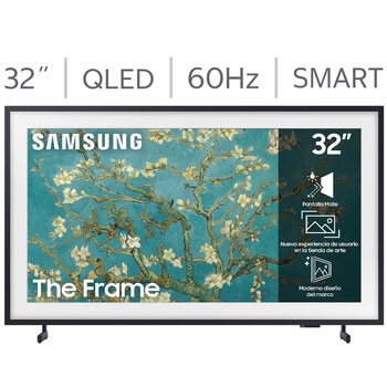 Samsung Pantalla 32" QLED The Frame 4K Smart TV + Marco