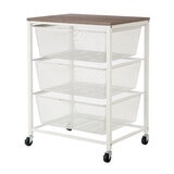 Carrito Rodante de Malla Metálica con 3 Niveles