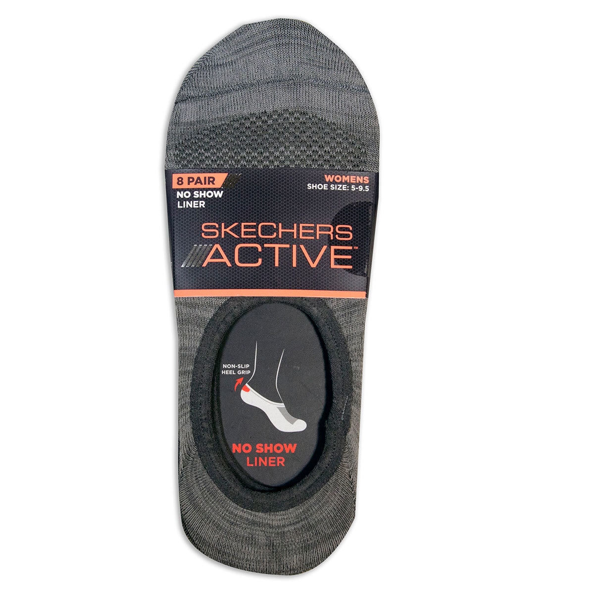 Skechers Active protectores de calzado invisible 8 pares Unitalla
