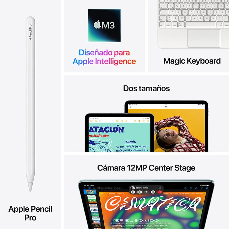 Apple iPad Air 13" Chip M3 Wi-Fi + Cellular 128GB Azul