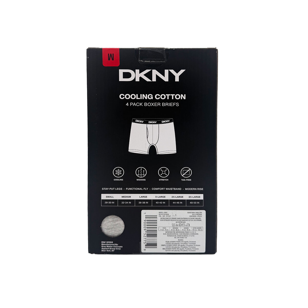 DKNY Bóxers para Caballero 4 piezas Mediana