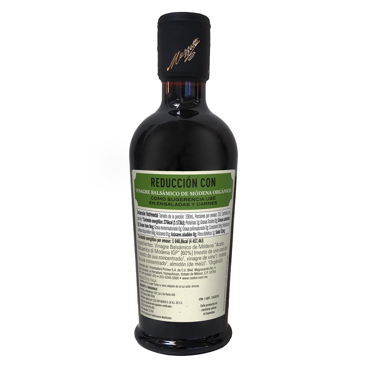 Mazzetti Reducción con Vinagre Balsámico de Módena Orgánico 2 pzas de 380 ml 
