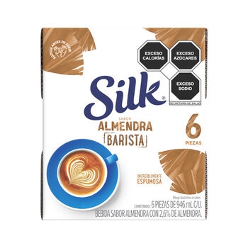 Silk Barista Bebida de Almendra 6 pzas de 946 ml