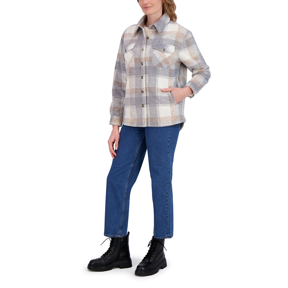 Sage Chamarra para Dama Gris Extra Grande