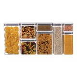 AG Box, Set de 8 Contenedores de Alimentos, DIferentes Capacidades, con Cierre Giratorio