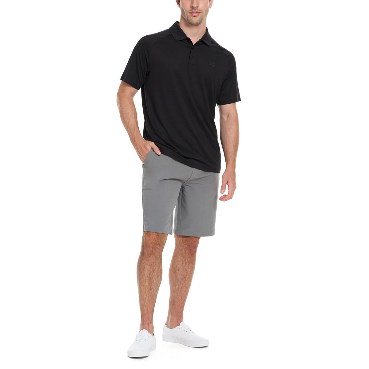 Hurley Polo para Caballero Negro Chica