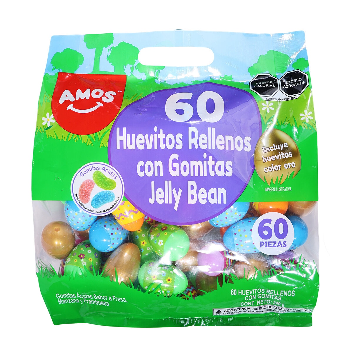 Amos Huevitos Rellenos con Jelly Beans 60 pzas