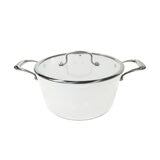 Westinghouse, Cacerola 28 cm de Cerámica Blanca, Acero Inoxidable