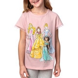Disney Playera 4 piezas para Niños o Niñas Princesas 3 Años