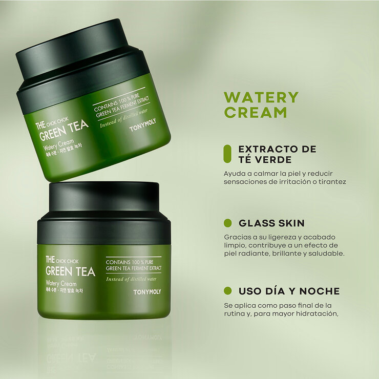 Tony Moly Green Tea Crema Facial y Contorno de Ojos