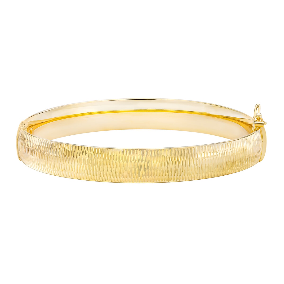 Brazalete con Corte de Diamante, Oro Amarillo de 14k