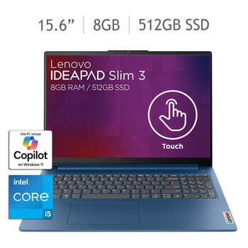 Lenovo IdeaPad Slim 3 Laptop 15.6" Full HD Intel Core i5 8GB 512GB SSD