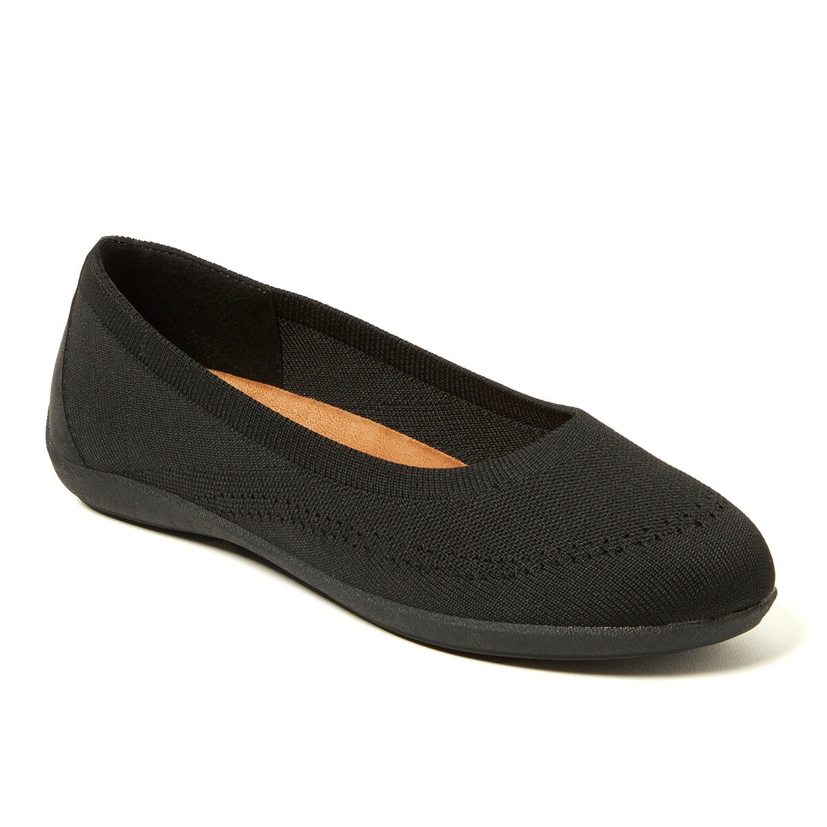 Dearfoams Balerinas para Dama Negro US - 6.5 / MEX - 23½