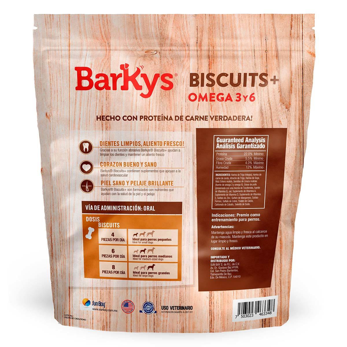 Barkys Biscuits con Omega 3 y 6 de 2.5 Kg