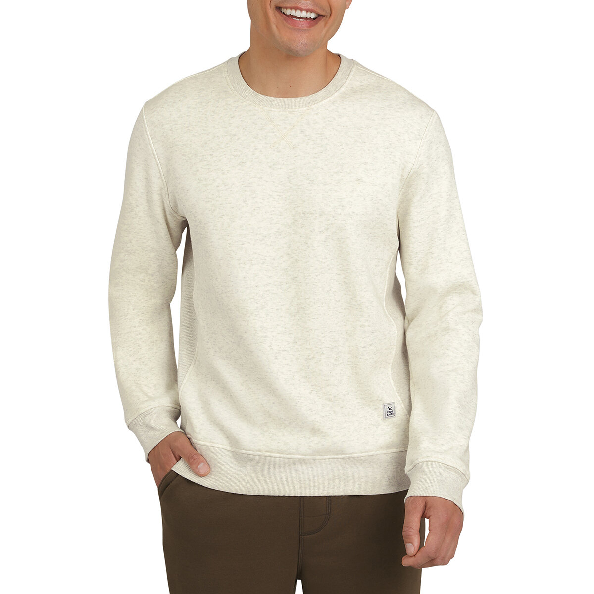 Eddie Bauer Sudadera para Caballero Beige Chica