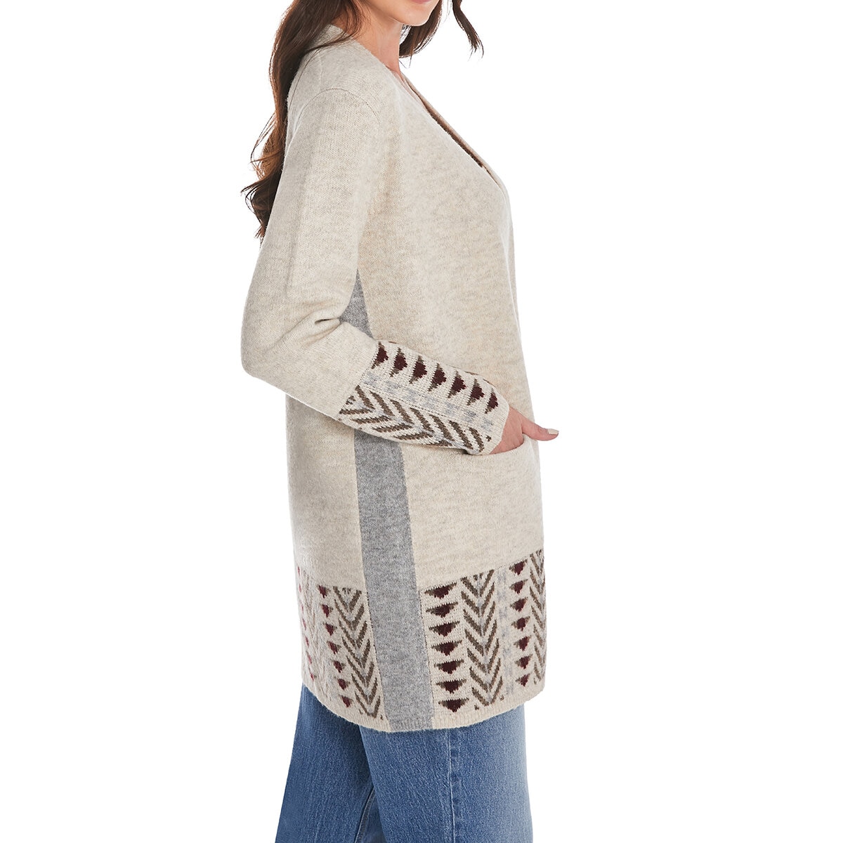 Frye Suéter para Dama Café Grande Frye Suéter para Dama Café Grande