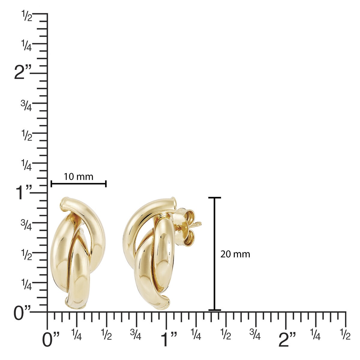 Aretes, Oro Amarillo de 14K