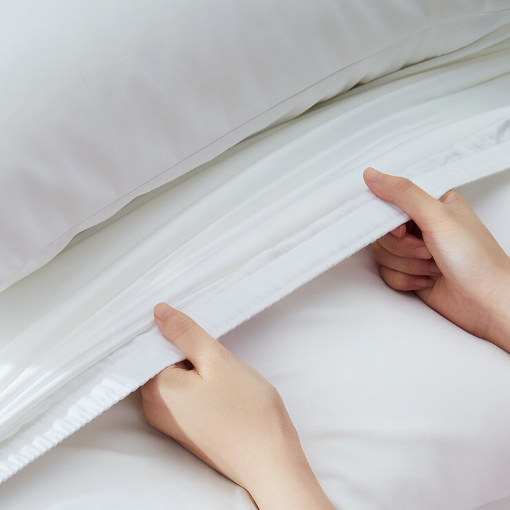 Kirkland Signature Juego de Sábanas Queen 6 piezas blanco