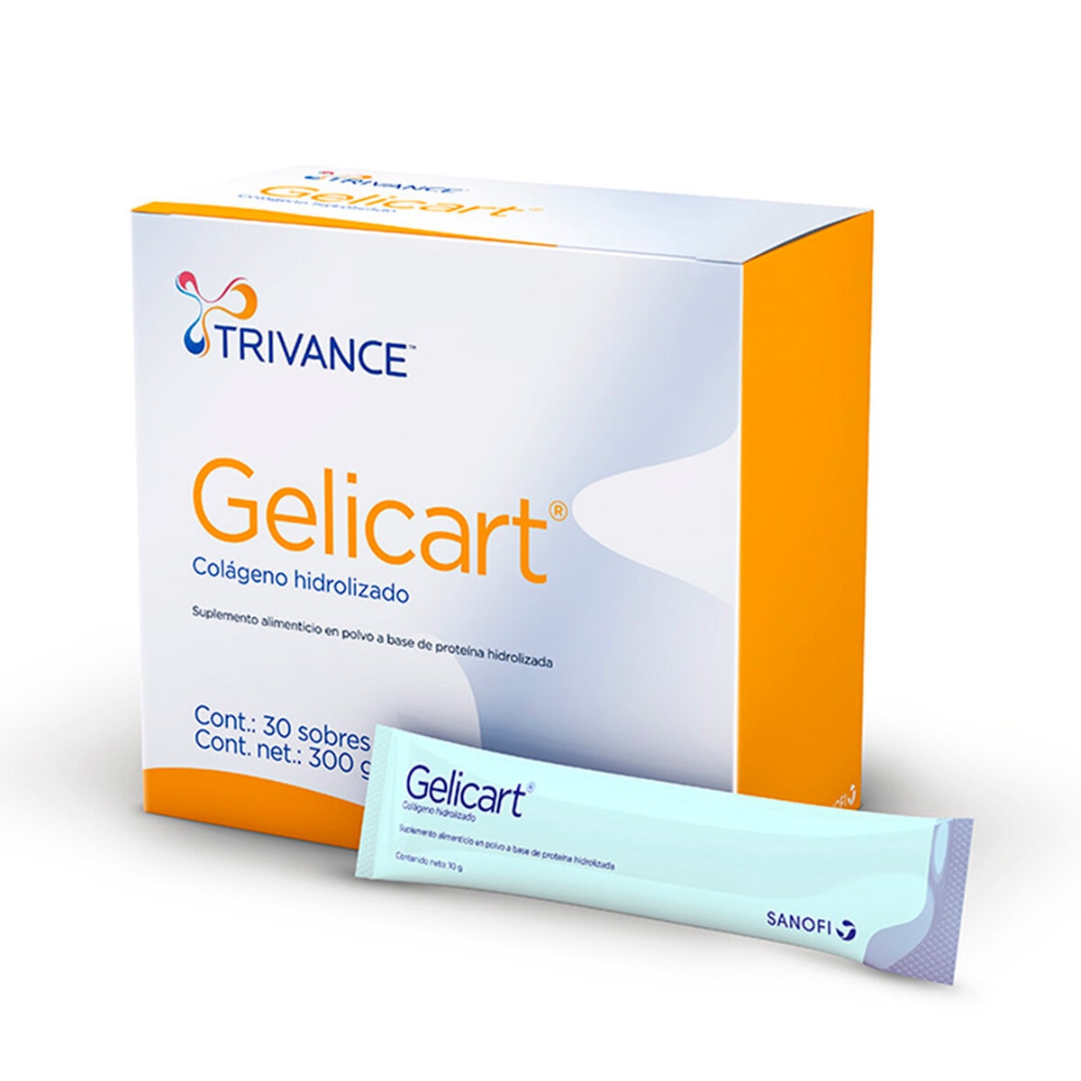 Gelicart colágeno hidrolizado 30 sobres con 10gr