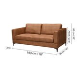 Muebles Liz, Harvey, Love seat Color Café